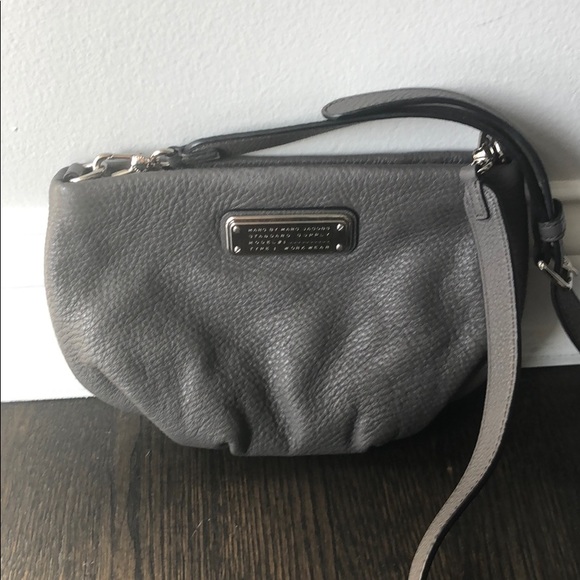 Marc By Marc Jacobs Handbags - Marc by Marc Jacobs Gray Leather Crossbody